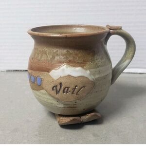 Vail Ski Vintage Studio Pottery Mug